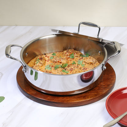 Buckingham Elite Tri-ply 18/8 Stainless Steel Sauteuse pan