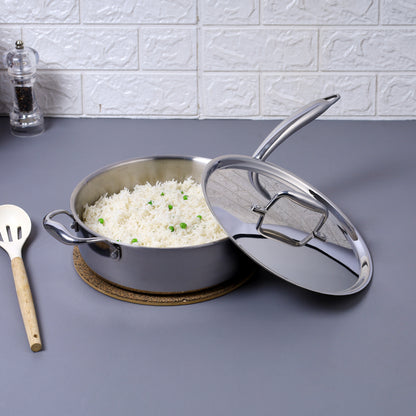 Buckingham Elite Tri-ply 18/8 Stainless Steel Saute pans