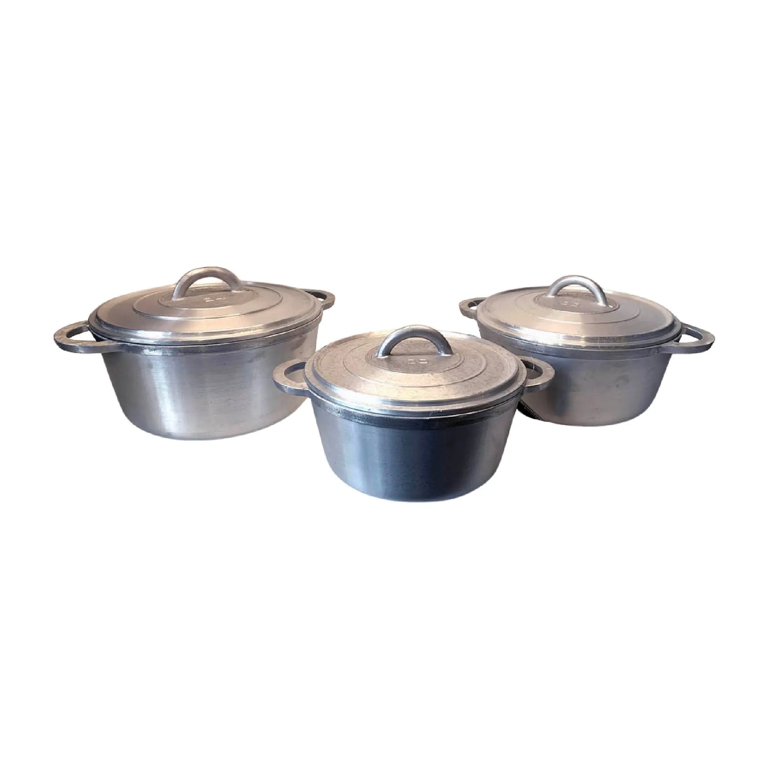 Buckingham Set of 3 Induction Dutch Pots Essential 20cm, 22cm & 24cm Cookware Collection. Buckingham Cookware UK