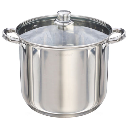 Stainless Steel Stock Pot with Glass Lid