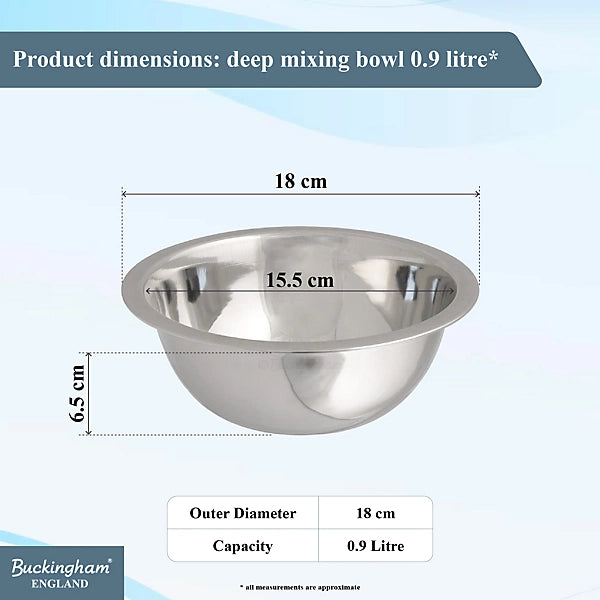 Large Stainless Steel Mixing Bowl