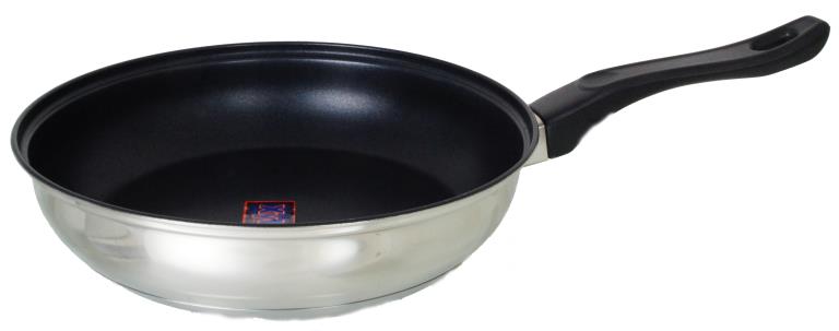 Buckingham Induction Stainless Steel Frying Pan, 24 cm