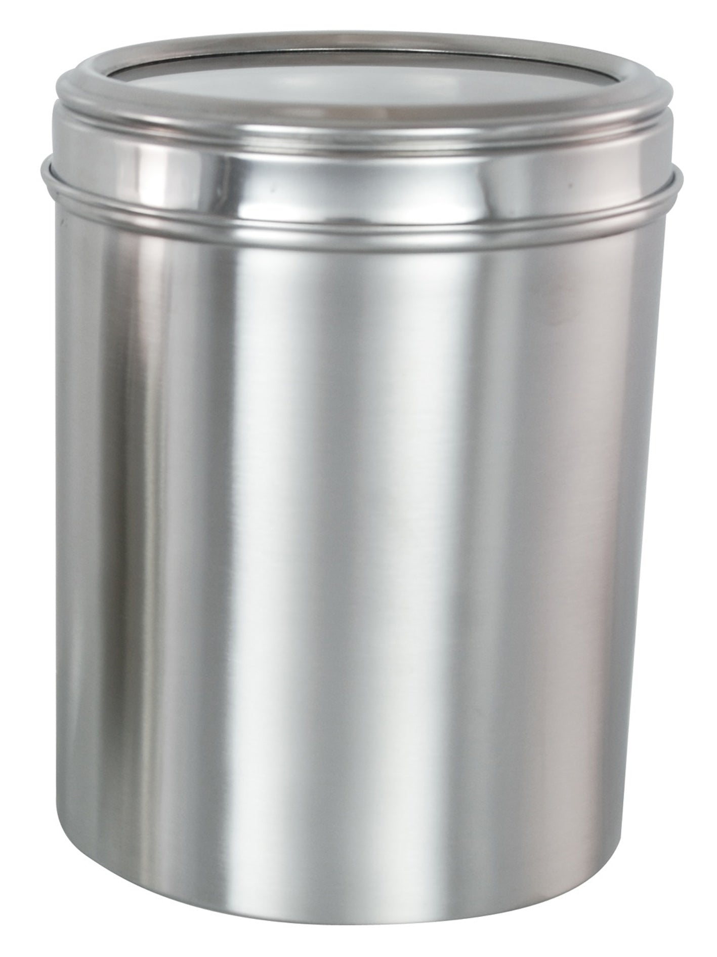 Buckingham 13 x 18 cm Stainless Steel Set Storage Canisters with Cut-Out Matte Finish Acrylic Lid, Silver
