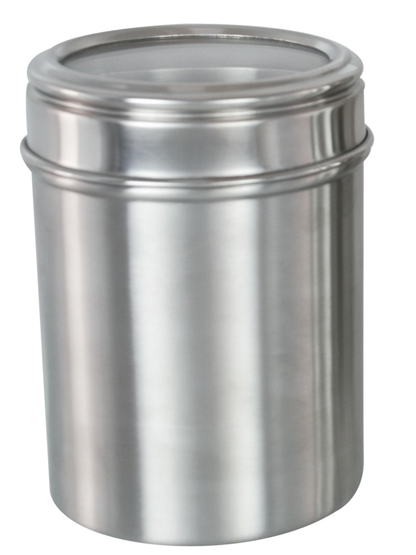 Buckingham Stainless Steel Storage Canisters with Matte Finish Acrylic Lid, 14 cm Matt Finish