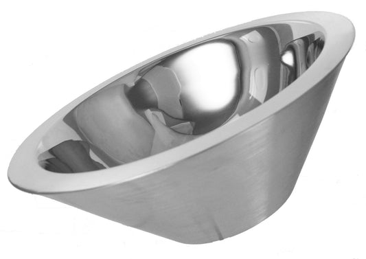 Buckingham 34 cm Stainless Steel Stylish Double Wall Fruit Salad Bowl, Silver