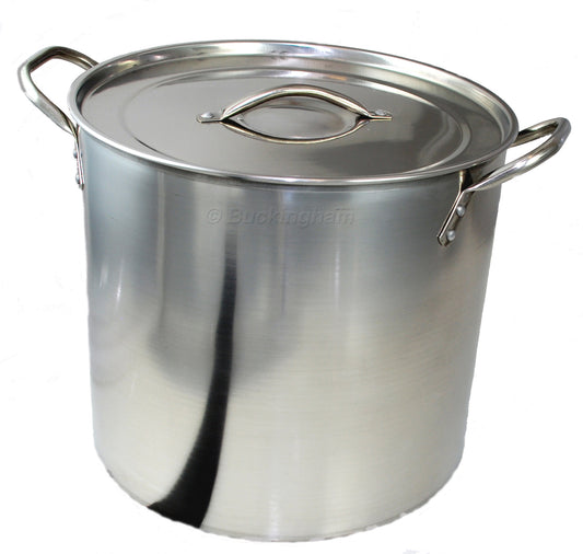 Buckingham Stainless Steel Stock Pot, 29 cm, 15 L