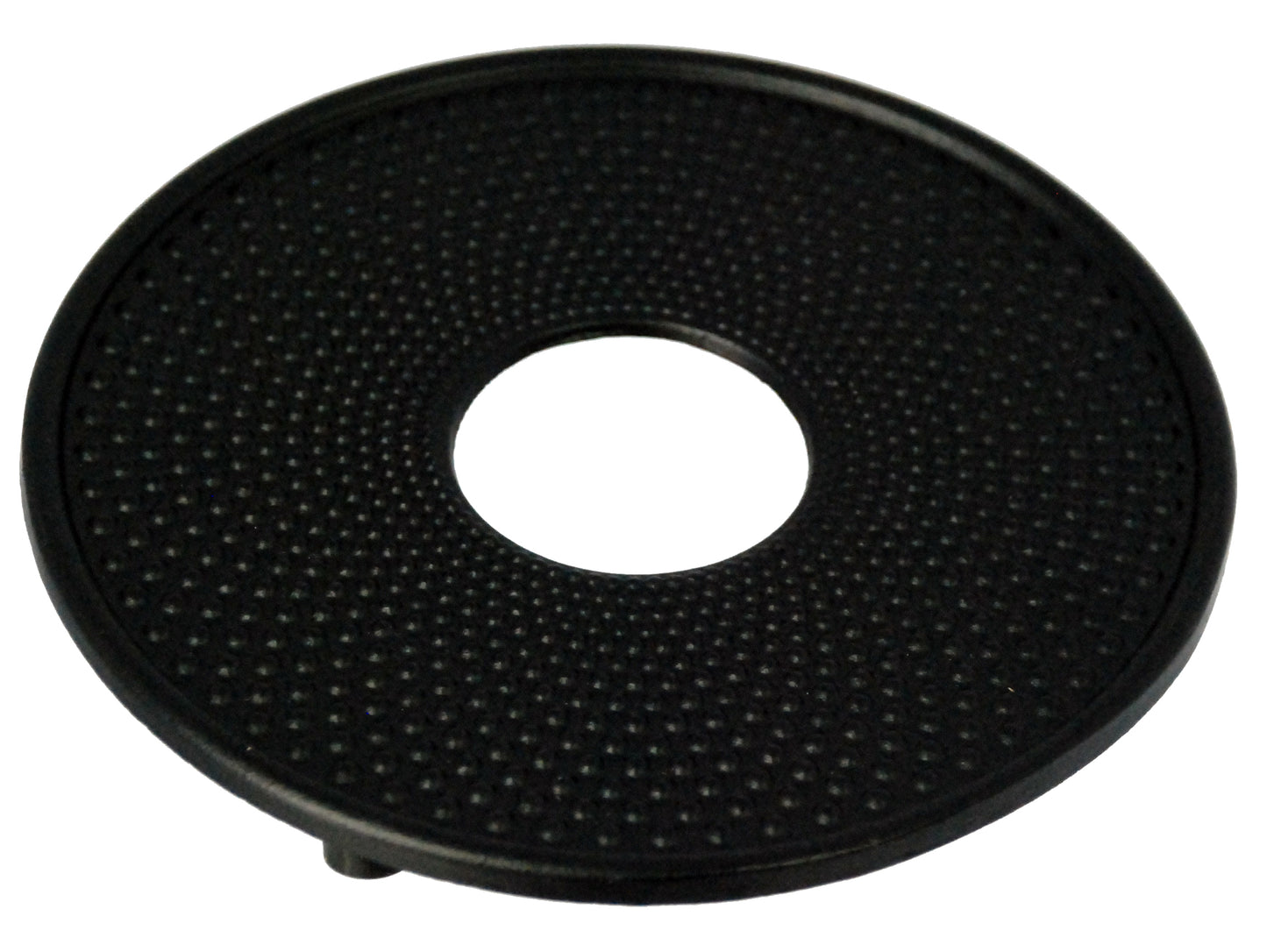 Buckingham Japanese Style Cast Iron Trivet Hot Plate Pot Stand Worktop Protector, 14 cm, Black, Hobnail