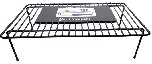Buckingham High End Storage Helper Shelf Jar Holder Cupboard Storage Organiser, Black, High End Premium Quantity, 30.5 cm