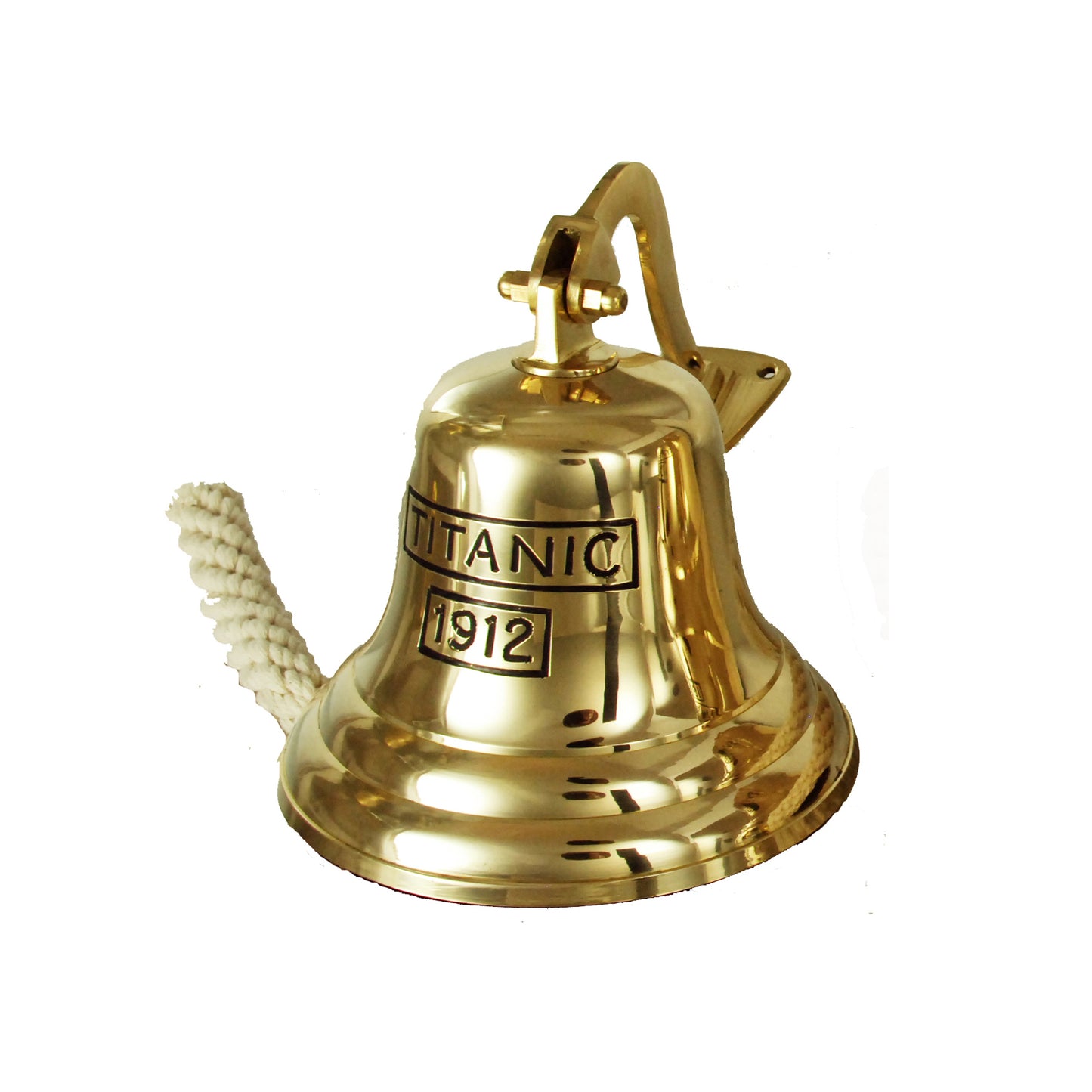 Buckingham Solid Bras Titanic 1912 Ship Bell, Last Orders Bell, Pub Bell, Door Bell, Wall Mountable Bell. 6"/ 15 cm