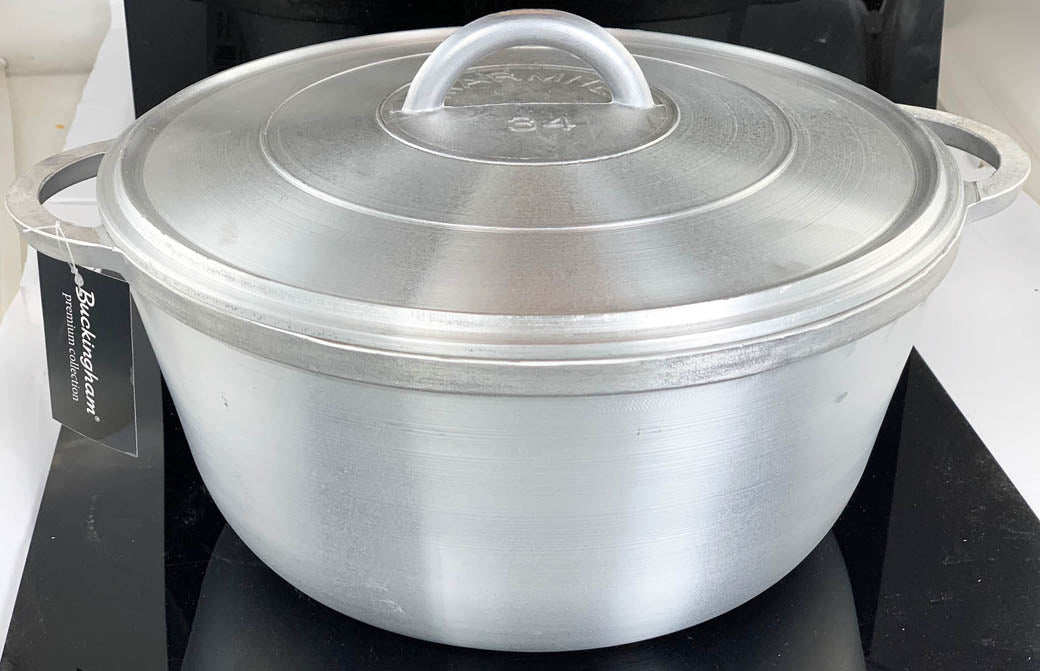 Buckingham Marmite Cast Aluminium Dutch Stew Pot / Casserole 34 cm